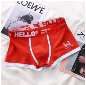Underwear Men's Summer Youth Casual (Option: Orange-L)