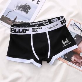 Underwear Men's Summer Youth Casual (Option: Black-XL)